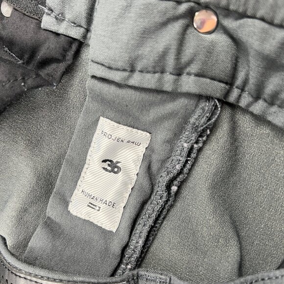 Projek Raw Slim Fit Casual Pants Charcoal Gray Stretch Denim size 36x30 - Picture 6 of 11